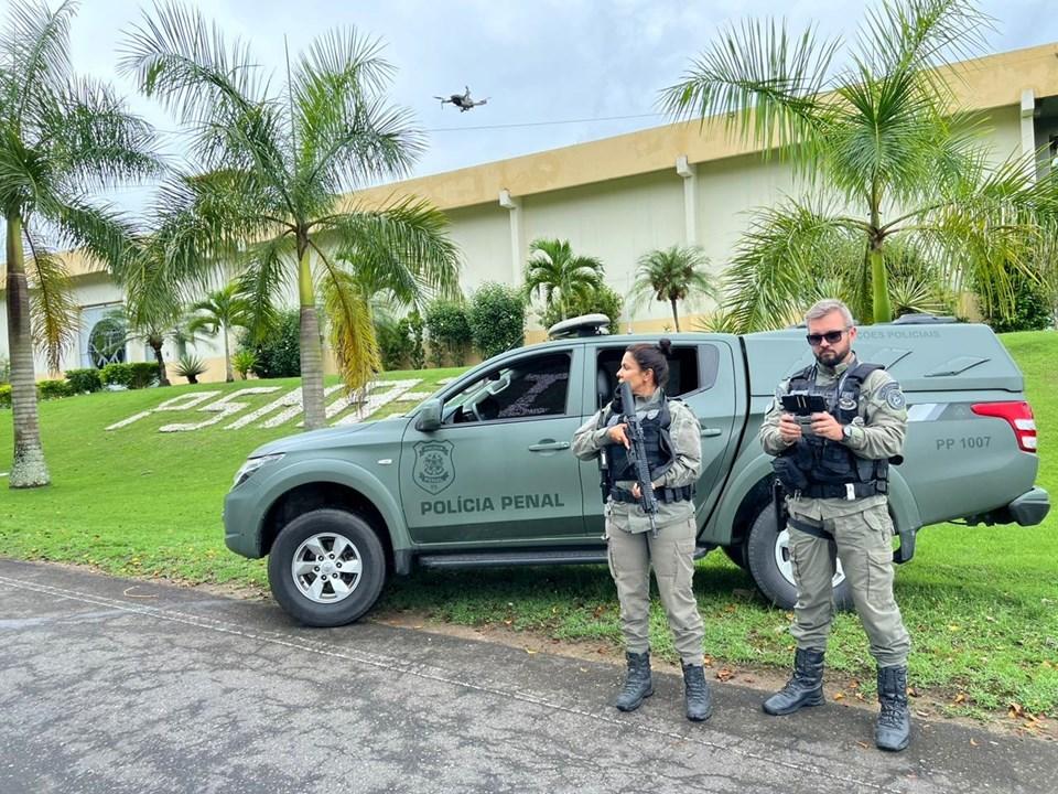 Drones ampliam a segurança nos complexos prisionais do Estado