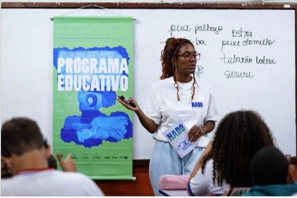 LICC: Alunos da rede municipal de Vitória recebem oficina sobre ecologia marinha