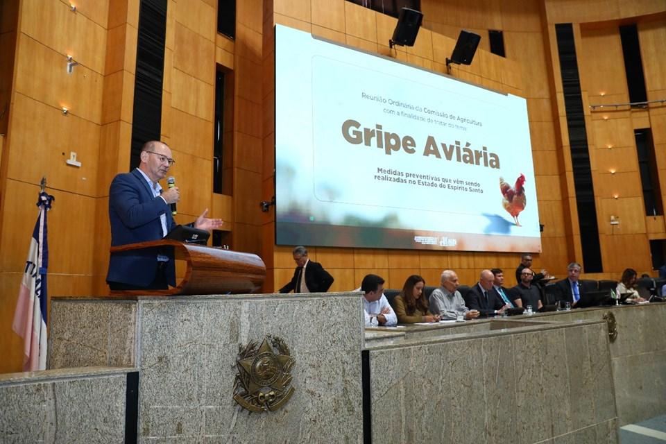 Espírito Santo reforça vigilância contra gripe aviária em reunião na Assembleia Legislativa
