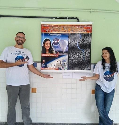 Estudante capixaba tem projeto científico lançado ao espaço pela NASA