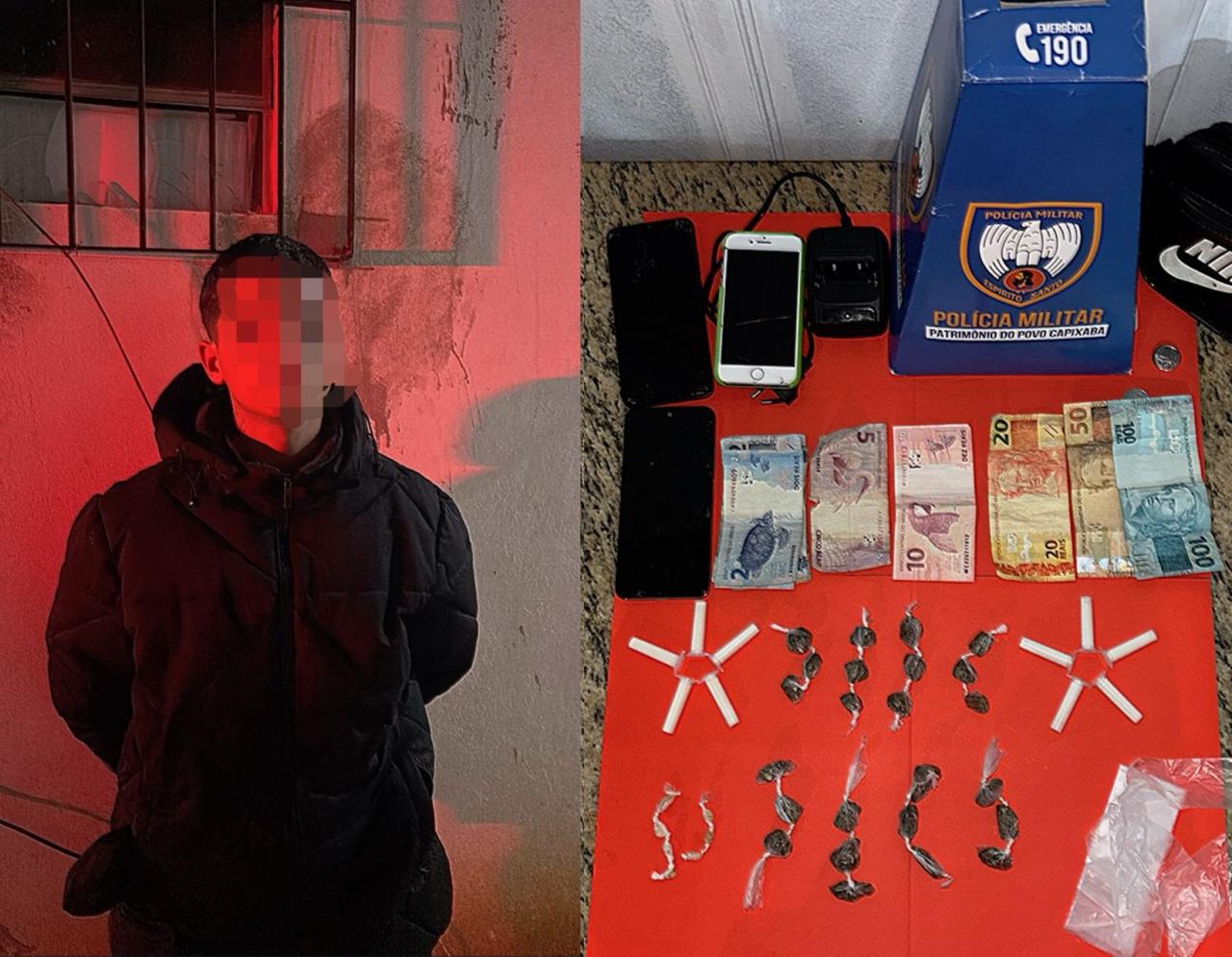 Maconha, crack e cocaína: prisão em Vargem Alta