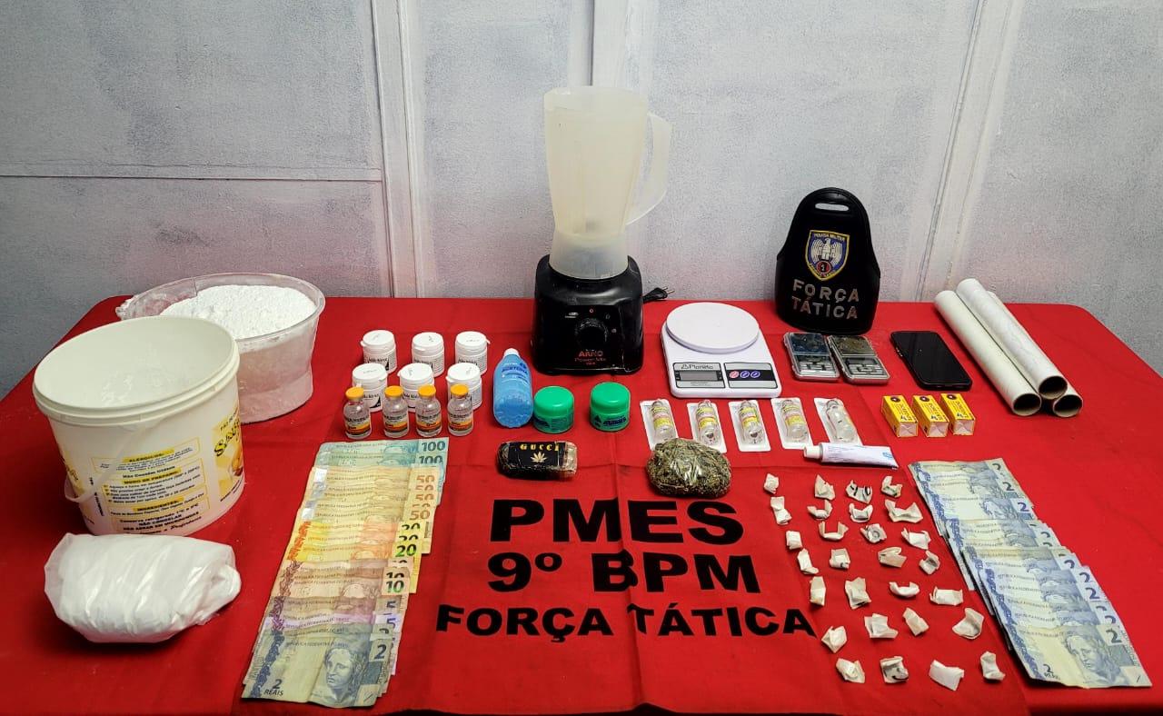 Polícia encontra laboratório de refino de cocaína em Cachoeiro de Itapemirim