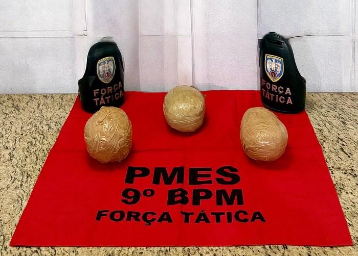 Polícia encontra 3 kg de cocaína em área de pasto em Cachoeiro