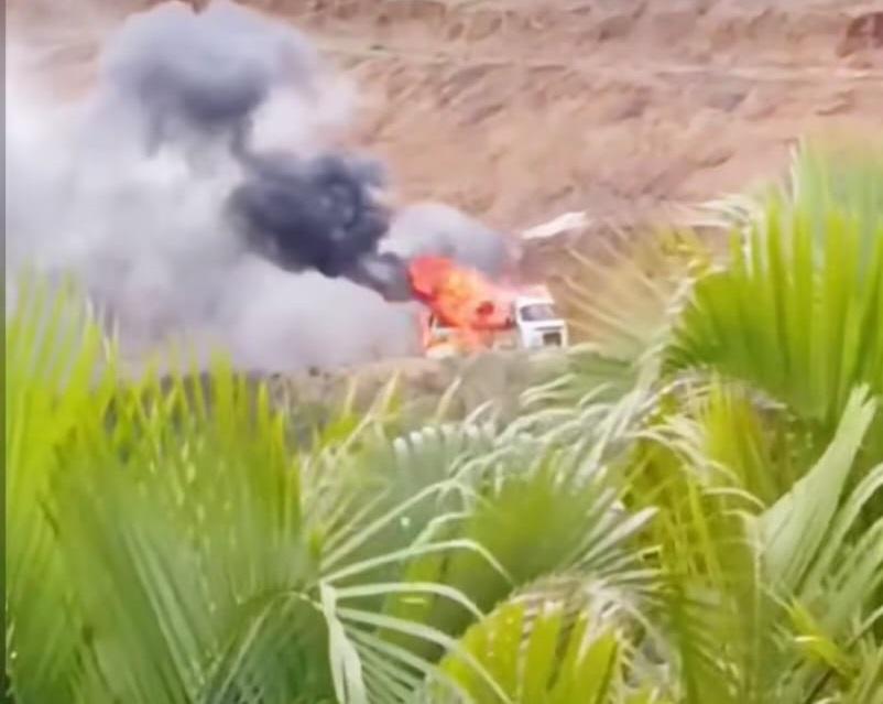 Kombi escolar pega fogo em Iúna