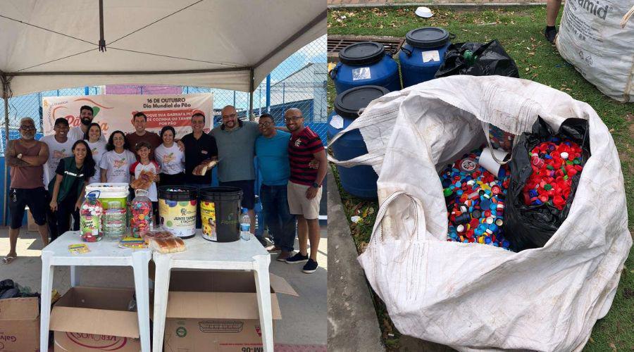 Vila Velha arrecada mais de 70 mil tampinhas em ação do Dia Mundial do Pão
