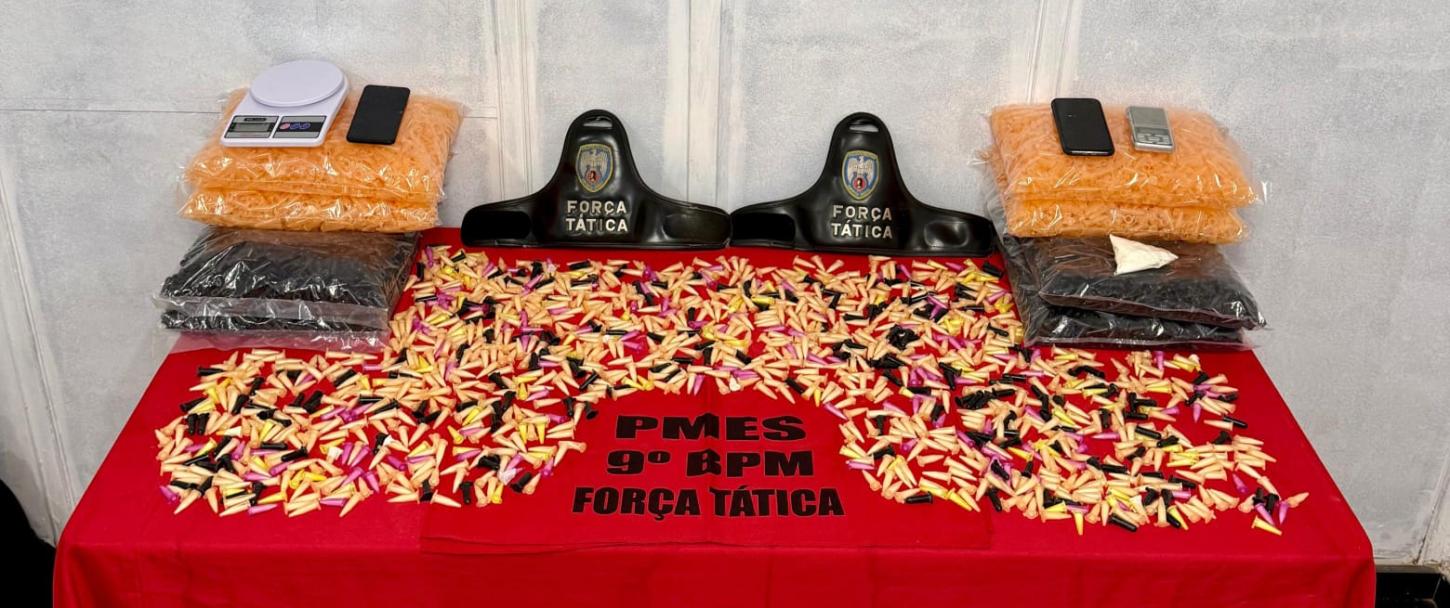 Megaoperação da Força Tática apreende mais de 1,2 mil pinos de cocaína em Cachoeiro