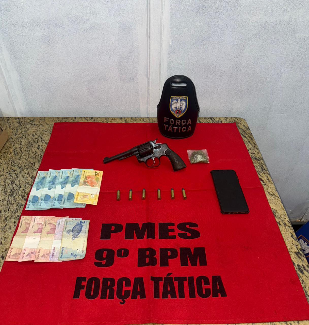 PM apreende armas, drogas e veículo roubado em operação da Força Tática em Cachoeiro