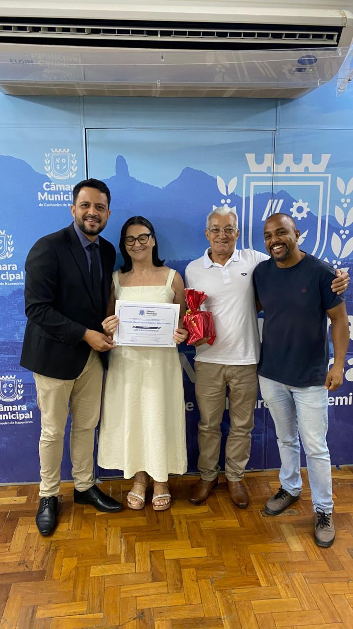 Câmara de Cachoeiro entrega Comenda São Paulo Apóstolo a casal de Vargem Grande de Soturno