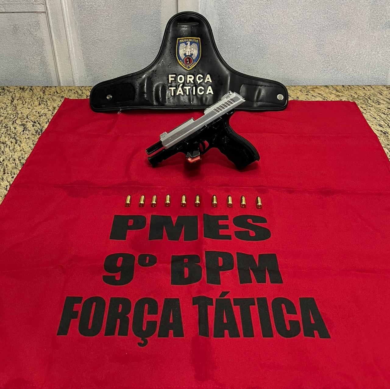 Força Tática intercepta veículo e apreende arma de fogo em Cachoeiro