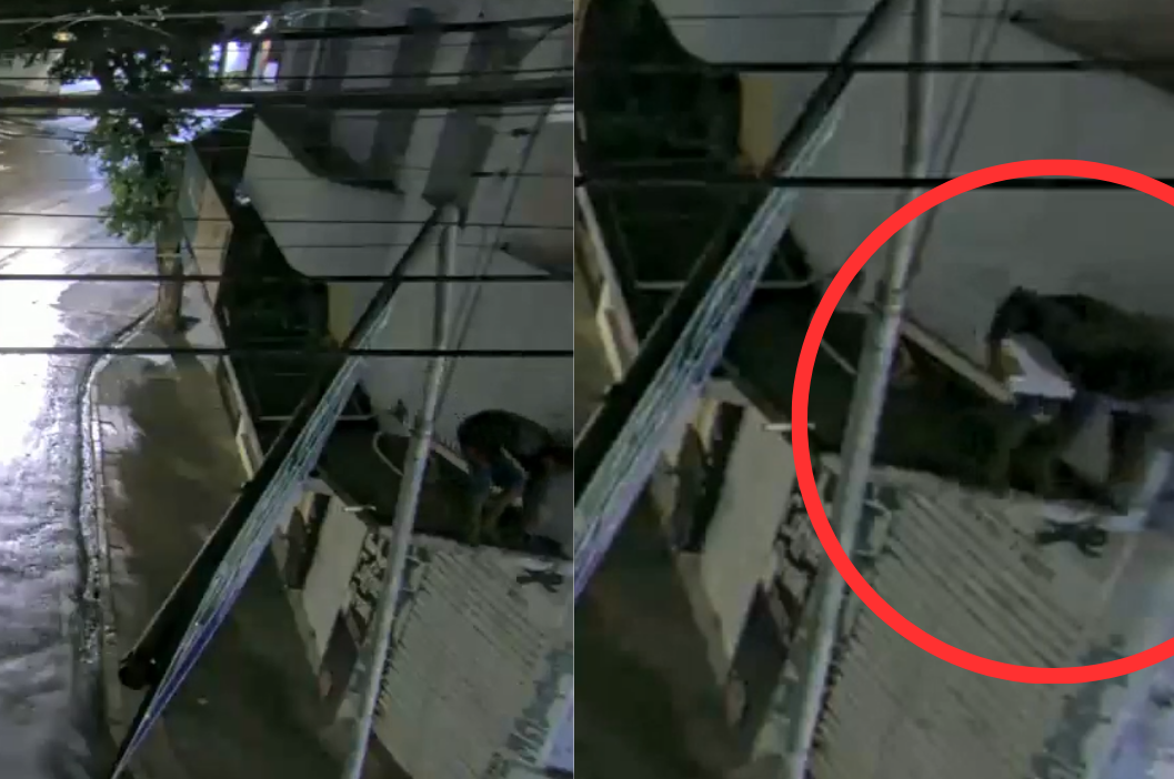 Imagens registradas pelas câmeras de videomonitoramento.