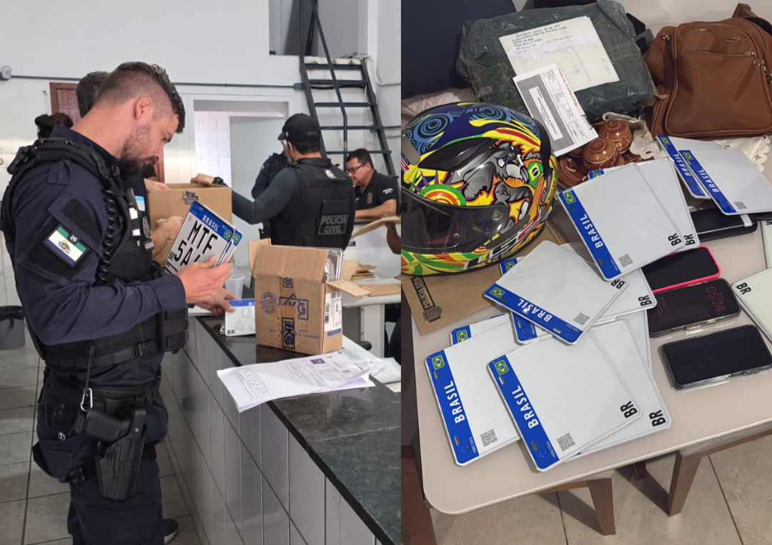 PCES faz operação contra adulteração de placas e cumpre mandados na Serra