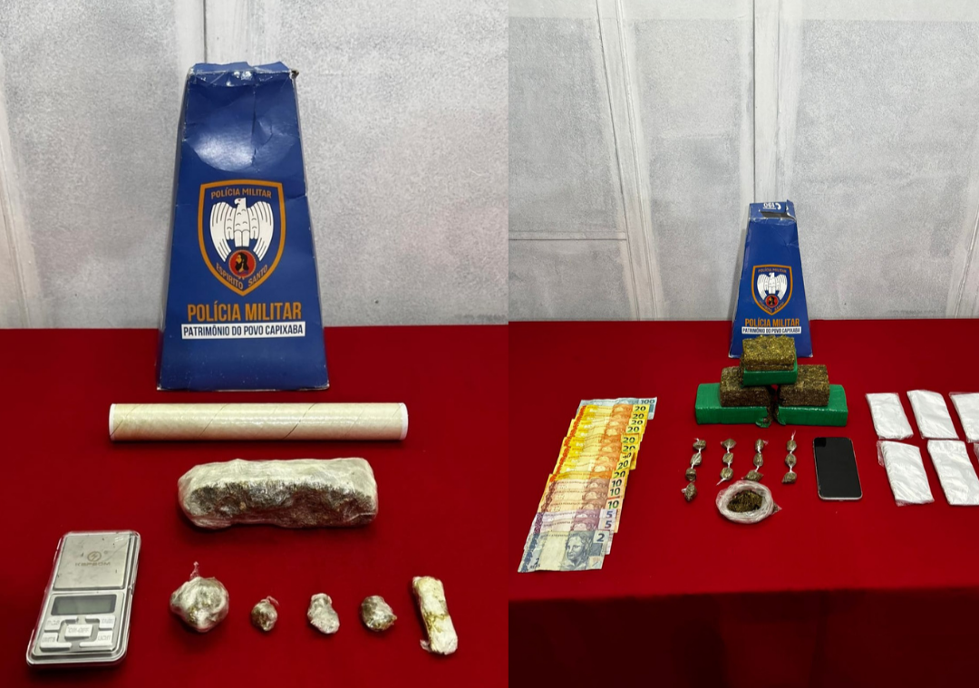 Polícia Militar intensifica ofensiva contra o tráfico e apreende drogas em Cachoeiro