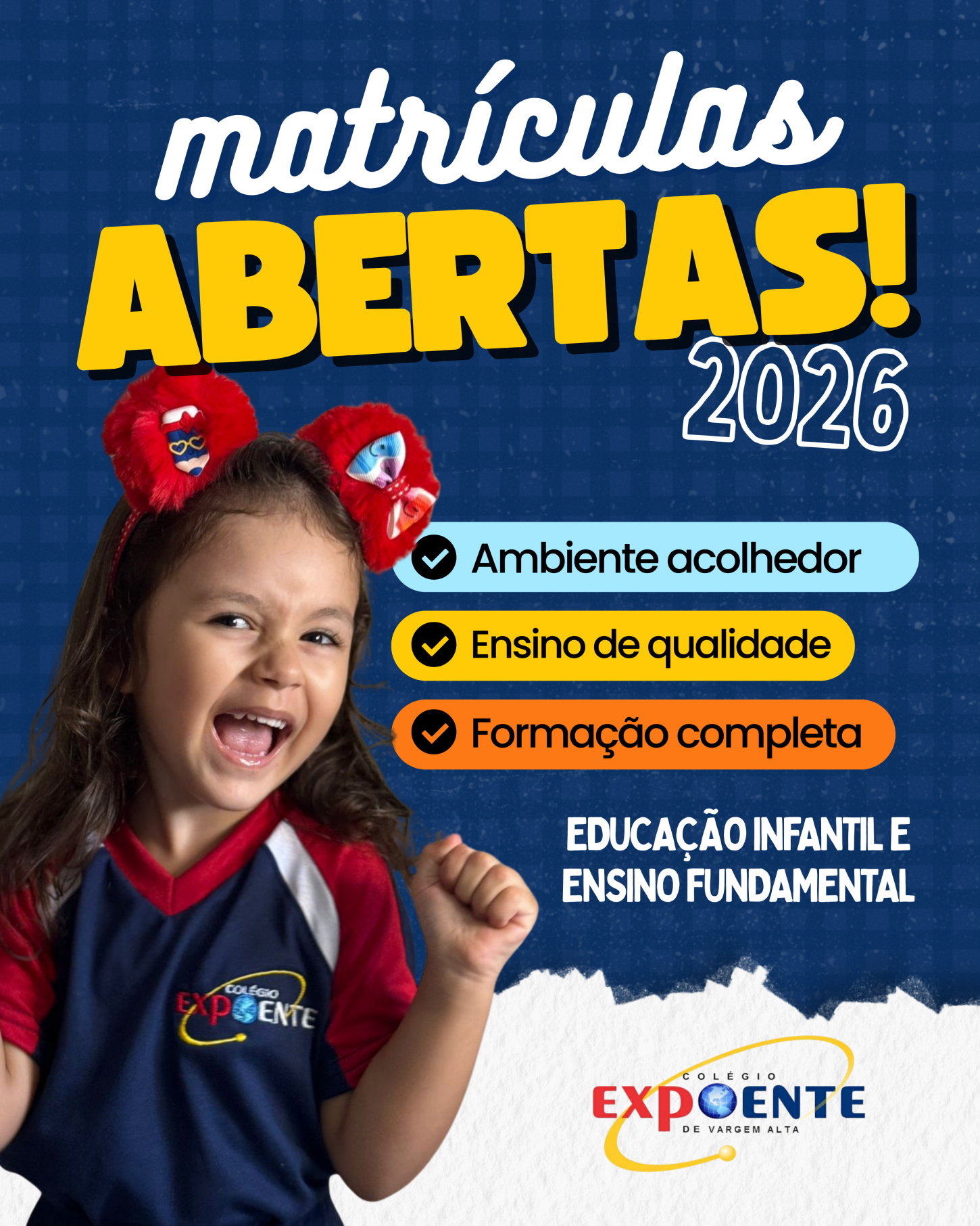 Divulgação via instagram: @colegioexpoentedevargemalta