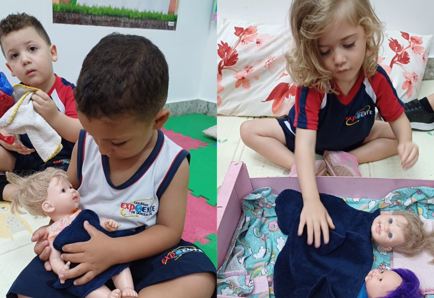 Aprender brincando: cuidado e imaginação marcam atividades no Colégio Expoente