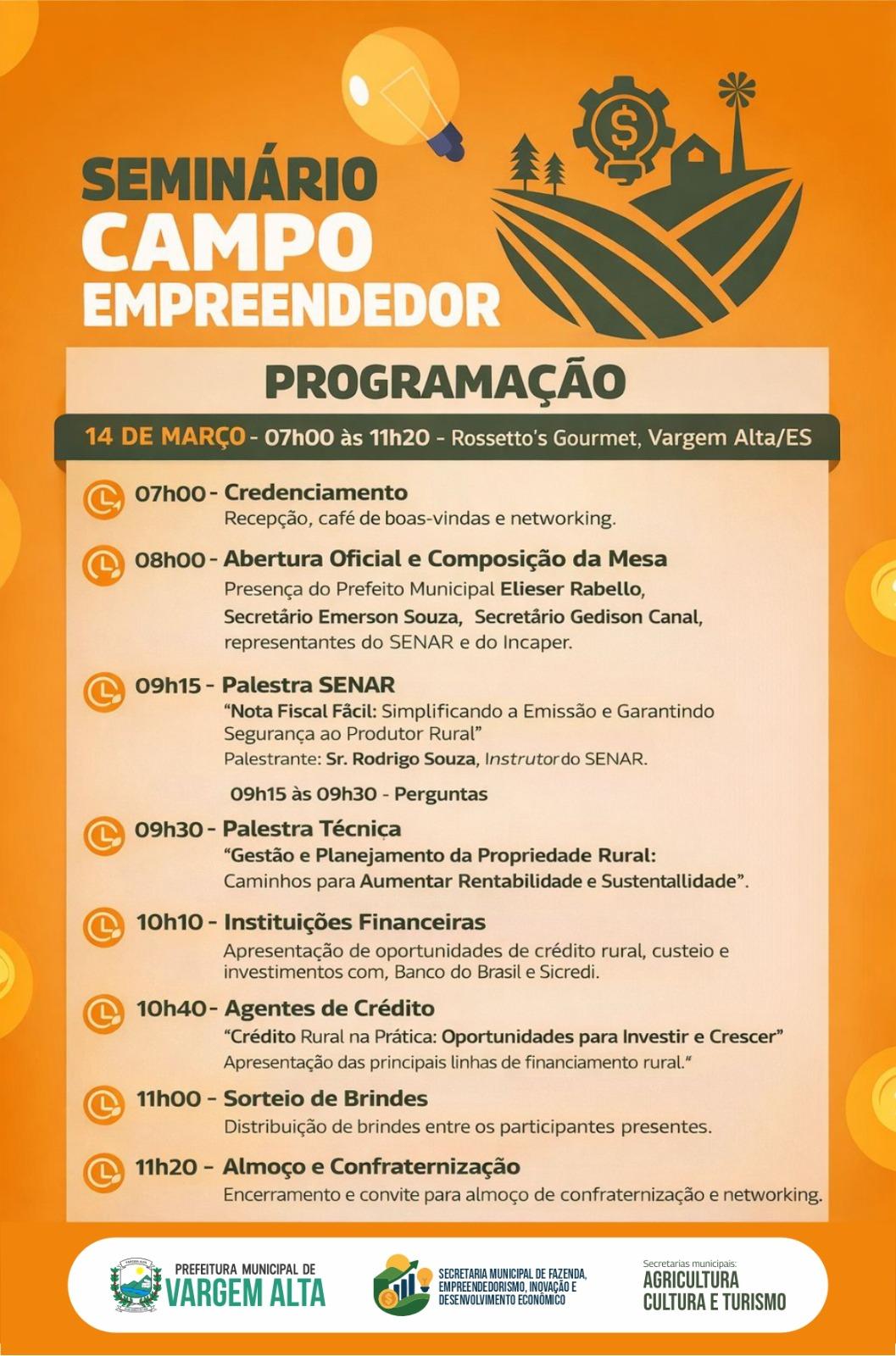 Seminário Campo Empreendedor