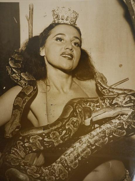 Luz del Fuego, nome artístico de Dora Vivácqua, que nasceu em Cachoeiro. Foto; Arquivo Público do Estado de São Paulo