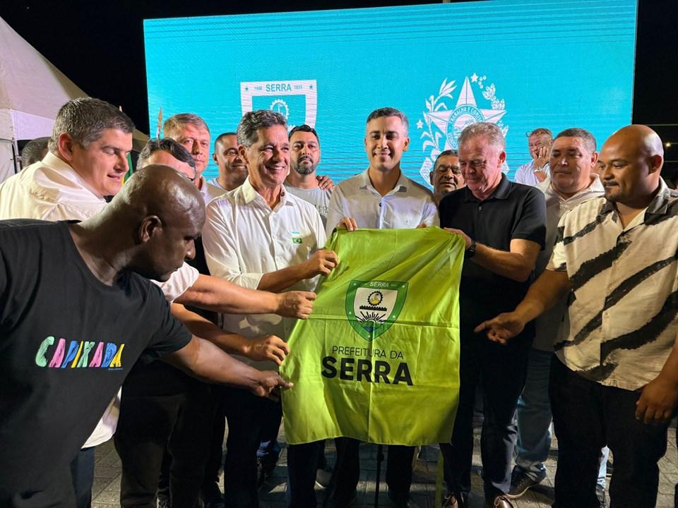 Governo inaugura Binário de Novo Horizonte e autoriza construção de CMEI na Serra