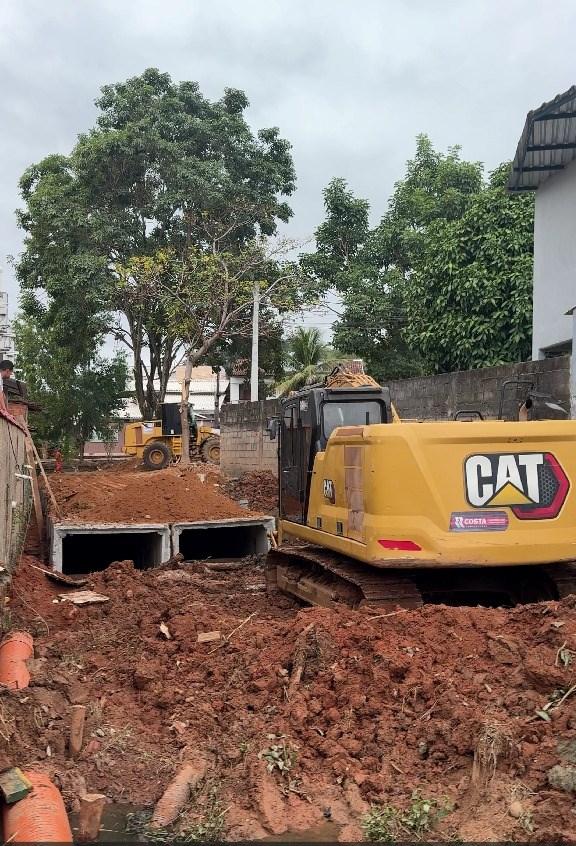 Obras de macrodrenagem avançam no bairro Macrina e ultrapassam 90% de execução em Alfredo Chaves