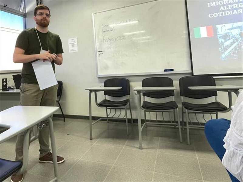 Pesquisador de Alfredo Chaves leva cultura italiana do interior capixaba para conferência internacional em Lisboa