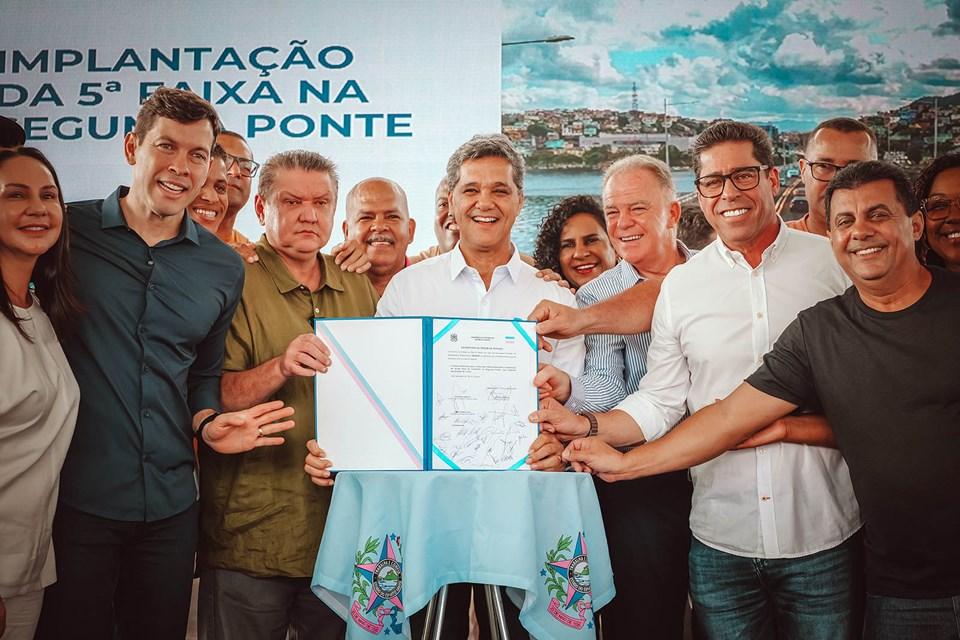 Fim dos gargalos? Governo inicia obra da 5ª faixa na Segunda Ponte para desafogar trânsito na Grande Vitória