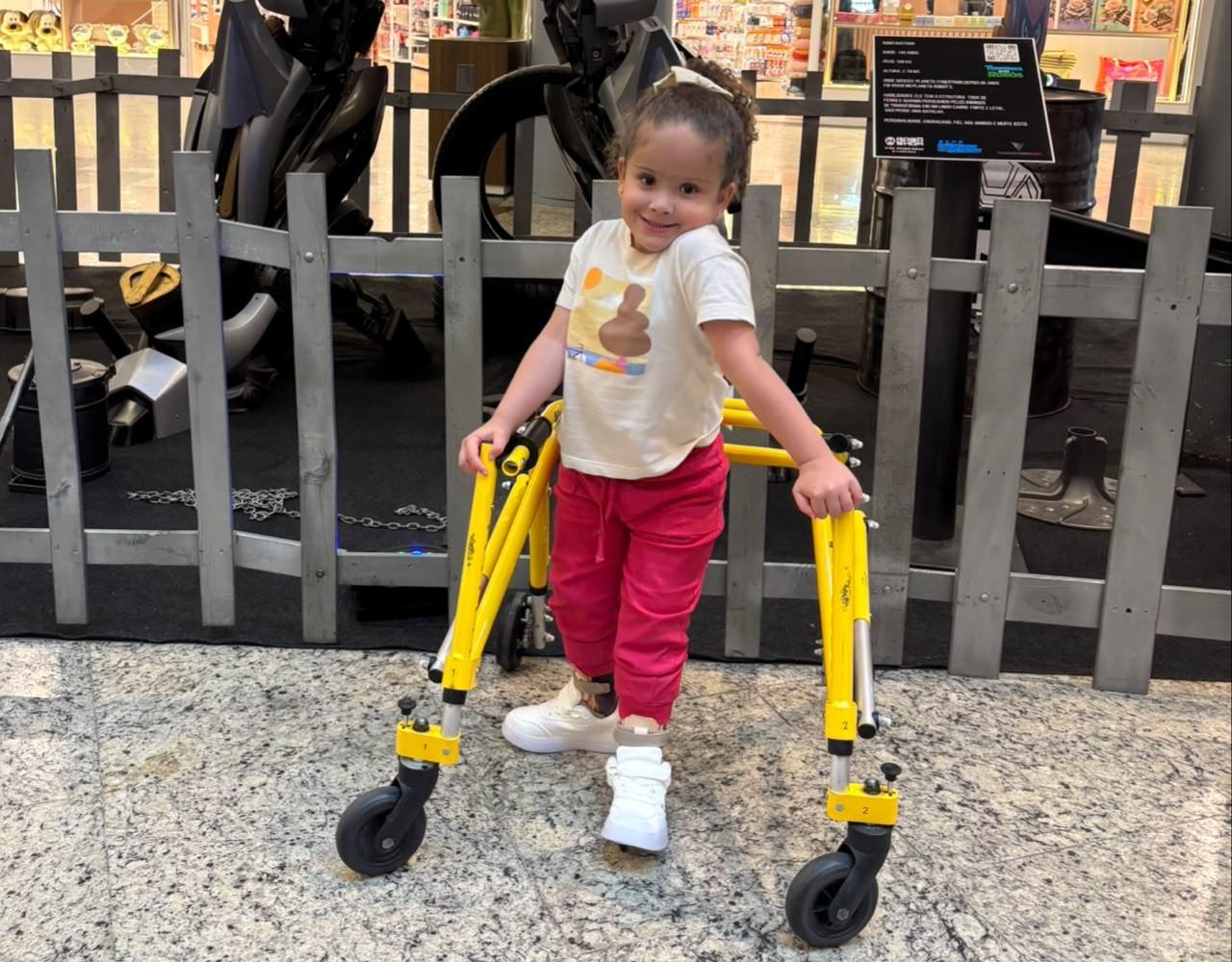 Corrente de solidariedade busca transformar a vida da pequena Ayla, de Vargem Alta
