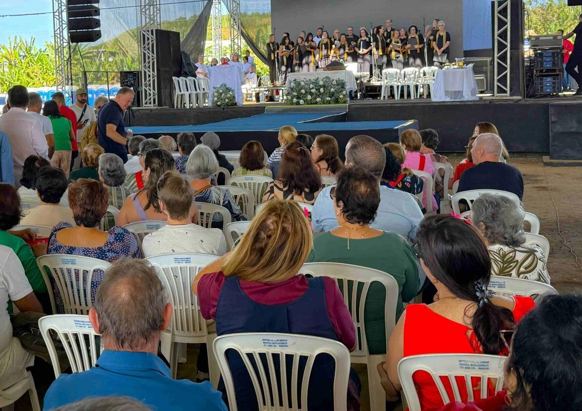 Missa celebra fé, gratidão e tradição na 51ª Festa da Banana e do Leite neste domingo