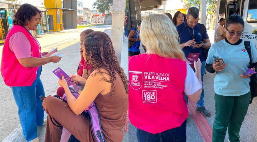 Agosto Lilás leva ações de combate à violência contra a mulher a diferentes pontos de Vila Velha