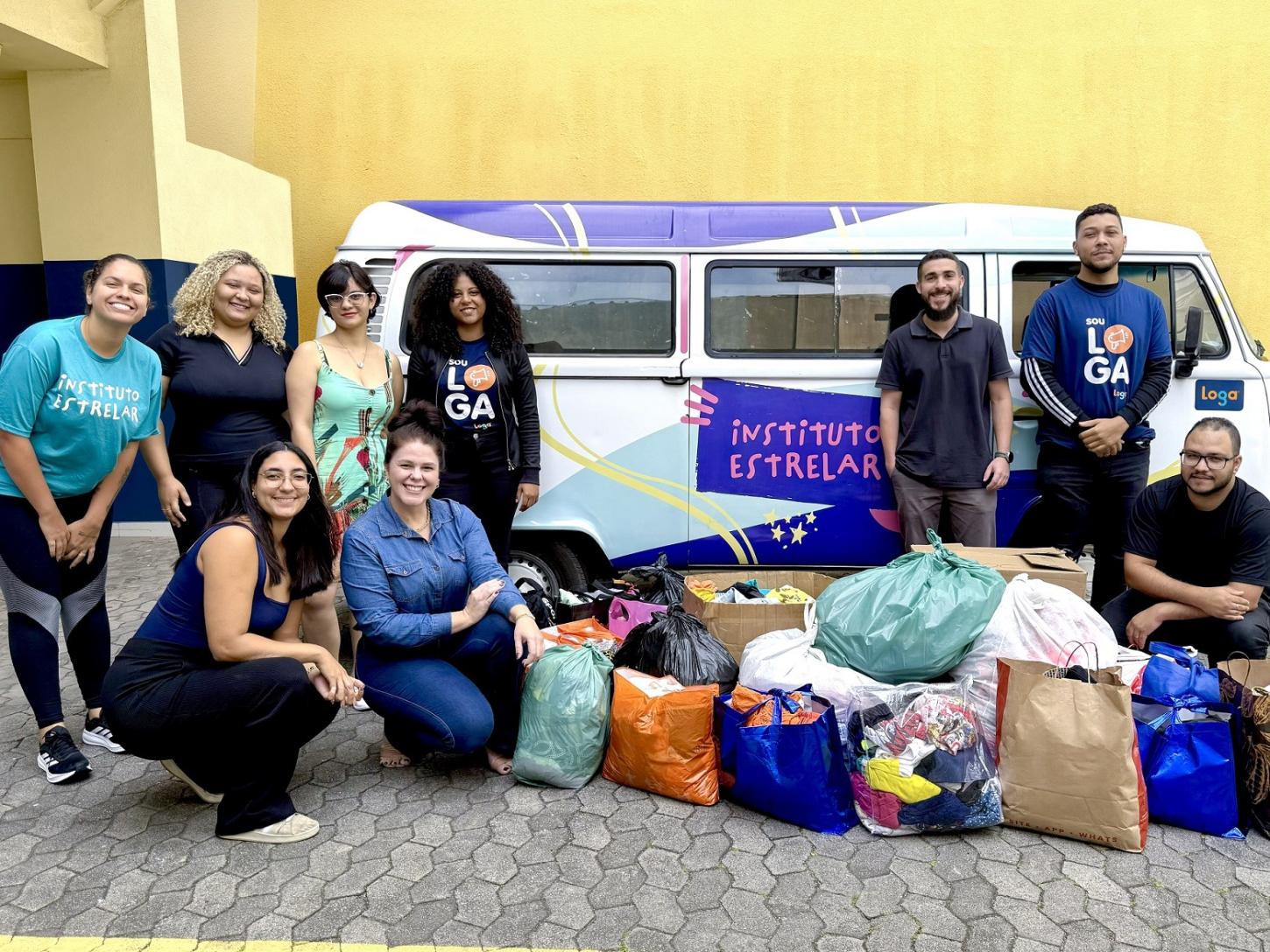 Campanha do Agasalho da Loga arrecada 776 peças para instituto social