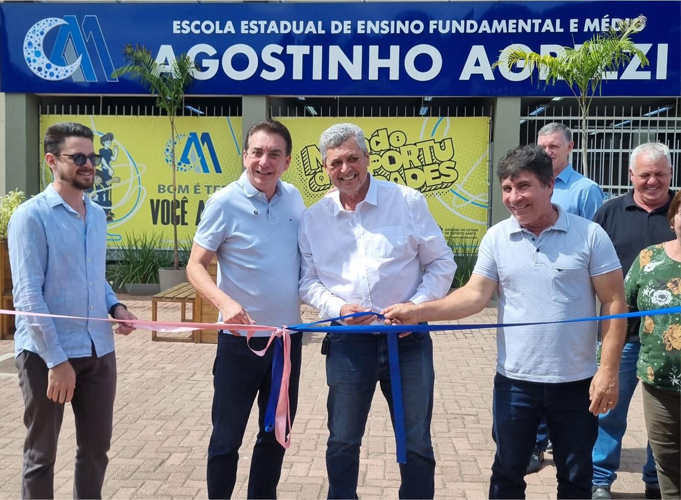 Jaciguá recebe mais de R$ 27 milhões em investimentos com entrega de escola reformada e nova pavimentação