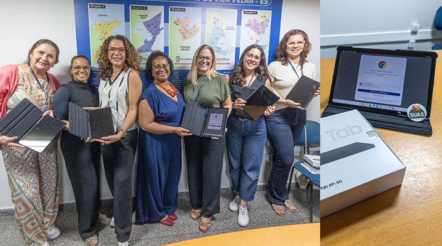 Vila Velha moderniza Assistência Social com novos tablets para agilizar atendimento à população