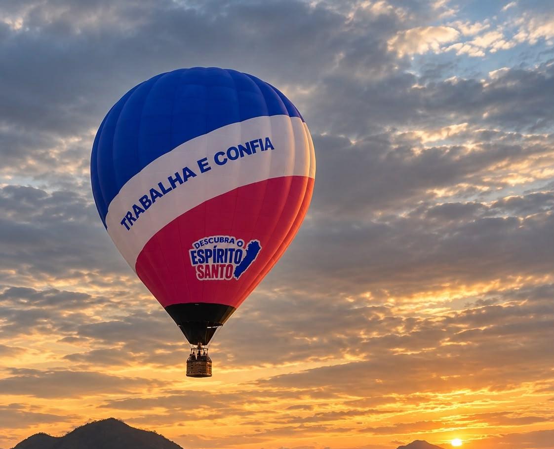 Balão inspirado na bandeira do Espírito Santo estreia no Festival de Pancas