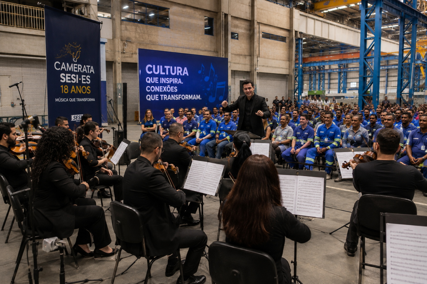 Camerata SESI-ES leva música e formação para dentro das indústrias capixabas