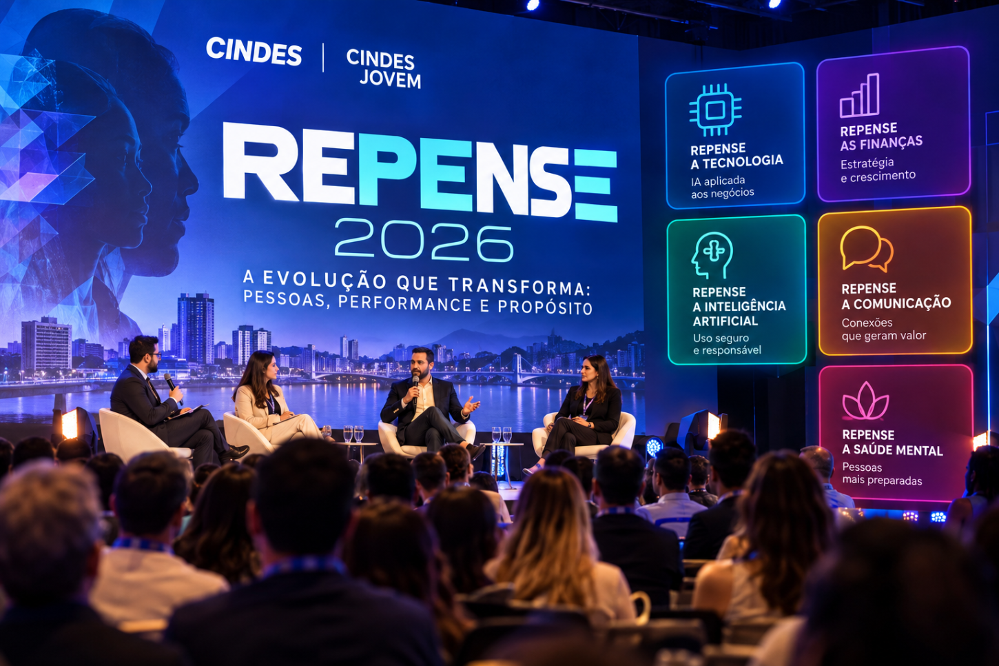 REPENSE 2026 reúne IA, finanças, comunicação e saúde mental em Vitória