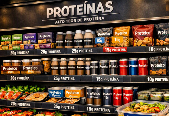 Alimentos ricos em proteína movimentam US$ 3 trilhões e ganham espaço nos supermercados