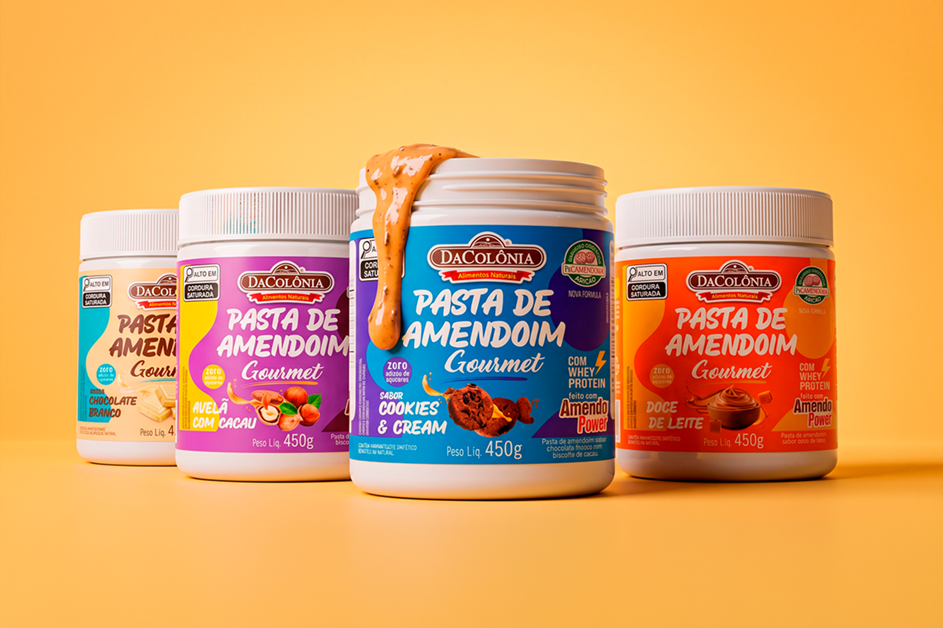 DaColônia lança pasta de amendoim com whey protein em quatro sabores