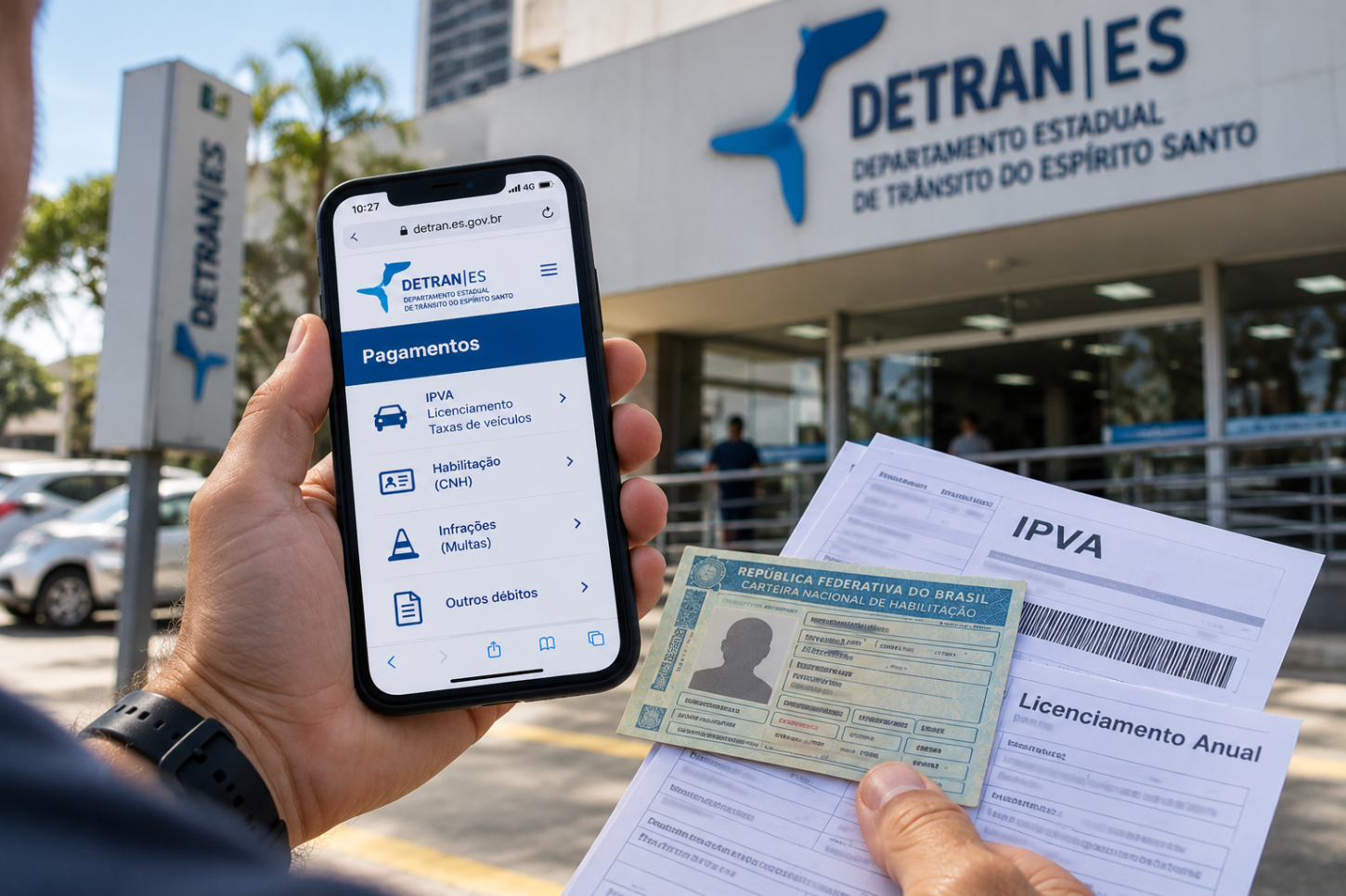 Detran|ES permite parcelar IPVA, multas e taxas da CNH em até 12 vezes