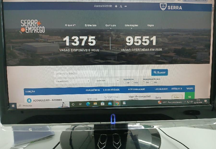 Mais de 1,3 mil vagas de emprego estão abertas na Serra; veja as oportunidades