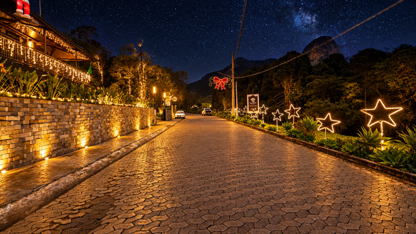 Pedra Azul terá o “Sonho de Natal - Rota Vale da Pedra” com iluminação temática e entrada franca