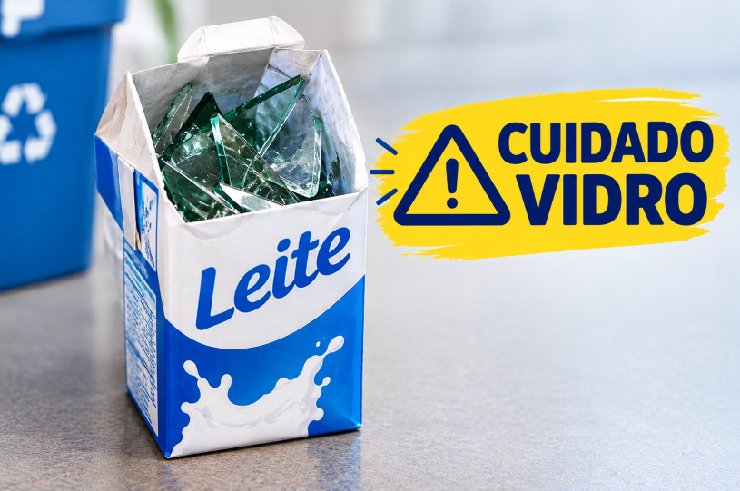 Quebrou um vidro em casa? Veja como descartar sem colocar os coletores em risco