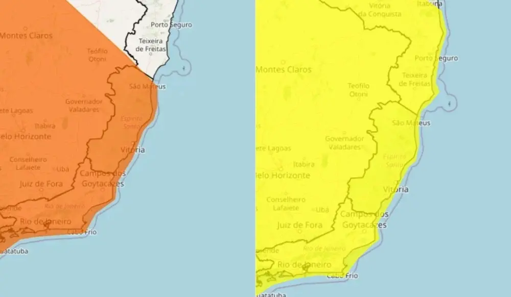 Tempestade coloca todo o Espírito Santo em alerta nesta quinta; risco continua até sexta-feira
