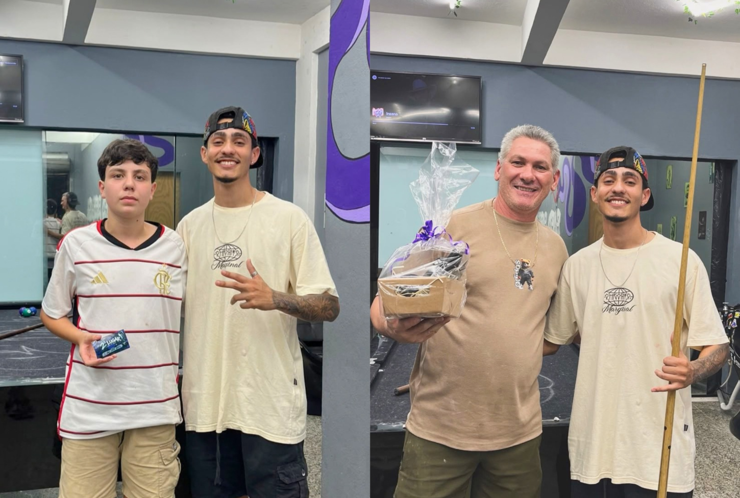 Uma barbearia, uma mesa de sinuca e um campeão em Vargem Alta