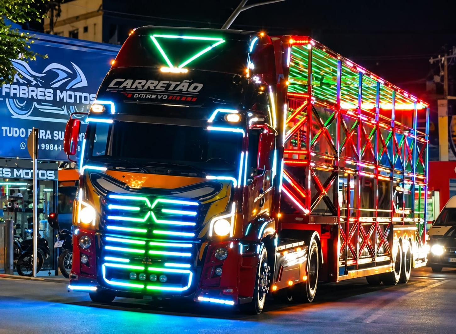 Uma carreta iluminada vai levar diversão a Jaciguá e Boa Esperança nesta segunda