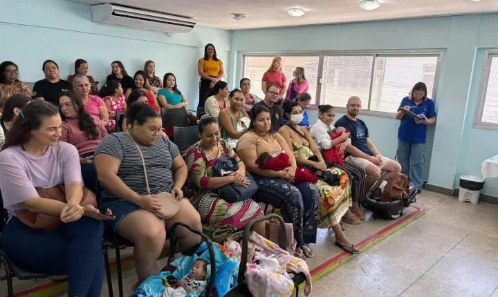 Agosto Dourado mobiliza unidades de saúde de Cariacica com ações de incentivo ao aleitamento materno