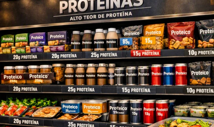 Alimentos ricos em proteína movimentam US$ 3 trilhões e ganham espaço nos supermercados
