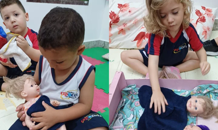 Aprender brincando: cuidado e imaginação marcam atividades no Colégio Expoente
