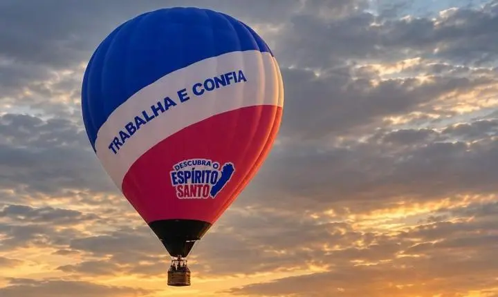 Balão inspirado na bandeira do Espírito Santo estreia no Festival de Pancas