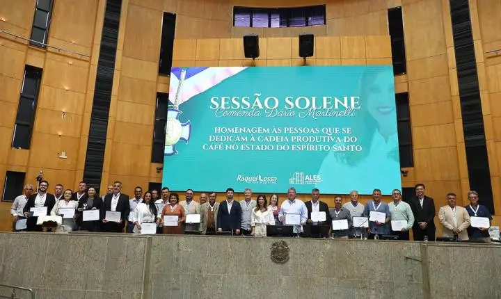 Café no centro da economia: Assembleia homenageia produtores e reforça força do setor no ES