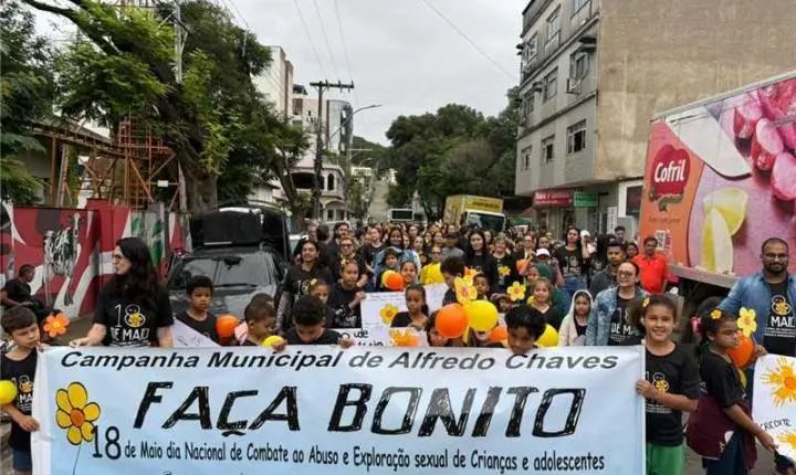 Caminhada mobiliza Alfredo Chaves no combate ao abuso e à exploração sexual infantil