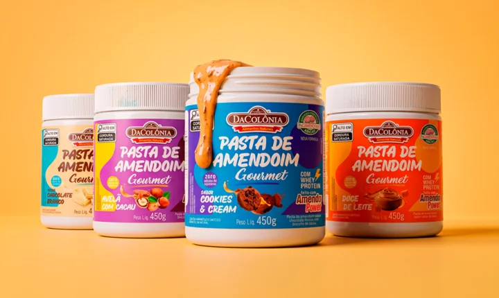 DaColônia lança pasta de amendoim com whey protein em quatro sabores