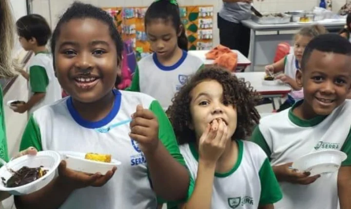 Dia das Crianças terá cardápio especial nas escolas da Serra; veja o que será servido